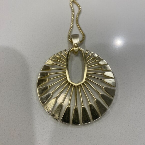 Kendra Scott Deanne Long Sunburst Necklace NWT - Picture 2 of 10